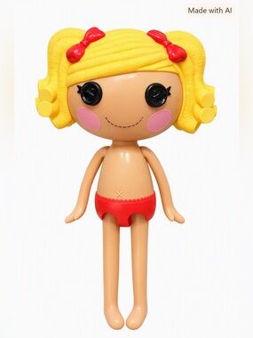Lalaloopsy Spot Splatter Splash 12" MGA Doll Yellow Hair Red Bows Vintage